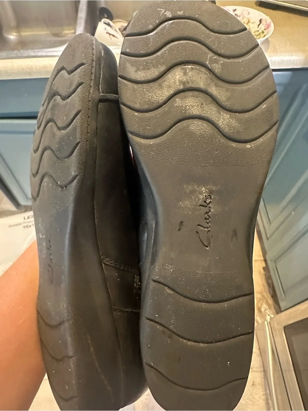 Clark’s Black Leather Knee-High Women's Boots size 9.5